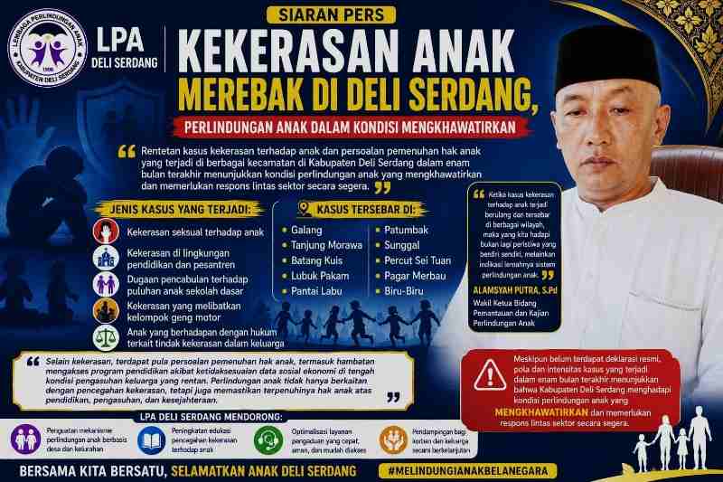 Kekerasan Anak Merebak di Deli Serdang, Perlindungan Anak dalam Kondisi Mengkhawatirkan Kekerasan Anak Merebak di Deli Serdang, Perlindungan Anak dalam Kondisi Mengkhawatirkan