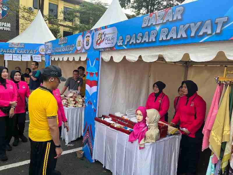 Hari Bhayangkara ke-80, Polda Lampung Libatkan Puluhan UMKM dalam Bazar dan Pasar Rakyat Hari Bhayangkara ke-80, Polda Lampung Libatkan Puluhan UMKM dalam Bazar dan Pasar Rakyat