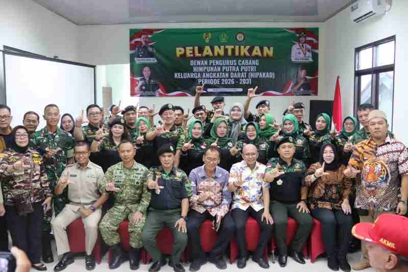 Dandim 0410/KBL Kolonel Roni Hermawan , SH, MM Pimpin Pelantilan Pengurus Cabang HIPAKAD 2026 – 2031 Dandim 0410/KBL Kolonel Roni Hermawan , SH, MM Pimpin Pelantilan Pengurus Cabang HIPAKAD 2026 – 2031