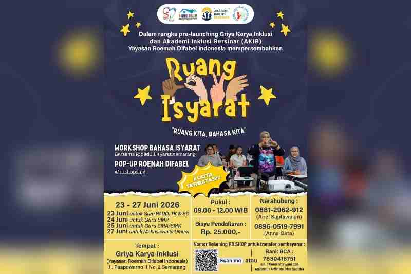 Roemah Difabel Gelar Workshop Bahasa Isyarat, Dorong Sekolah dan Masyarakat Lebih Inklusif Roemah Difabel Gelar Workshop Bahasa Isyarat, Dorong Sekolah dan Masyarakat Lebih Inklusif