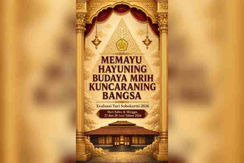 219 Peserta Ikuti Evaluasi Tari Sobokartti 2026, Regenerasi Seniman Tradisi Terus Berlanjut 219 Peserta Ikuti Evaluasi Tari Sobokartti 2026, Regenerasi Seniman Tradisi Terus Berlanjut