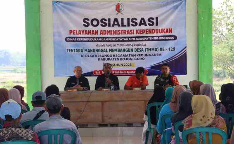 TMMD 129 Bojonegoro Permudah Masyarakat Dapatkan Layanan Adminduk TMMD 129 Bojonegoro Permudah Masyarakat Dapatkan Layanan Adminduk