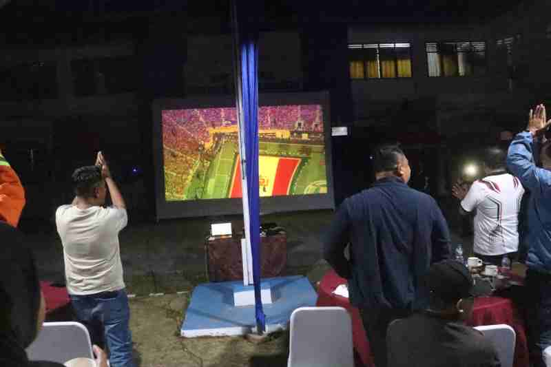 Meriah dan Penuh Kebersamaan! Kapolres Simalungun Gelar Nobar Final Piala Dunia FIFA 2026